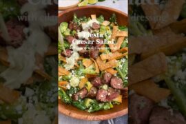 FIESTA CAESAR SALAD with CILANTRO-LIME CAESAR DRESSING!😍