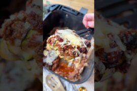 Extra cheesy Zucchini Lasagne 🧀   #airfryer #foryou #recipe #viralshort #cosori