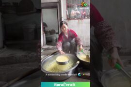 This is NOT Yellow Pasta! 🤯 Watch These "Fish" Noodles Get Made in SECONDS! #food #shaanxi
