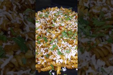 Vegetable Masala Pasta 🍝 | Step by Step Recipe by Chandra's Kitchen #shorts #asmr #trending