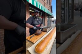 I Made an 8-Foot Italian Beef Sandwich in Chicago 😱🥩🔥