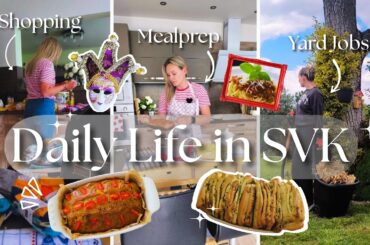 Simple Living in SVK 🇸🇰 | inTHEmiddle of a Shopping TRIP 🛒| Gardening 🌱 | Bread making 🍞 | Mealprep