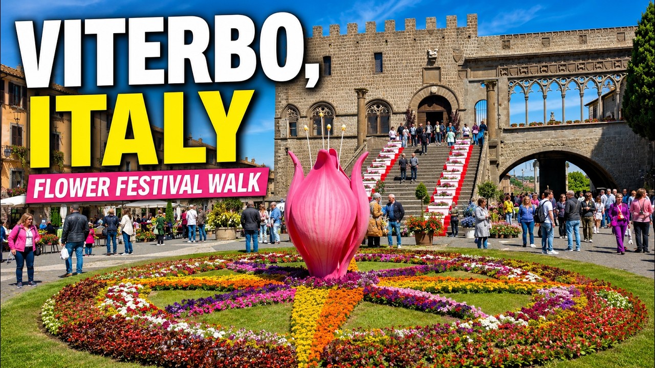 Viterbo, Italy 🇮🇹 San Pellegrino in Fiore Flower Festival | Medieval City of the Popes | 4K Viterbo, Italy 🇮🇹 San Pellegrino in Fiore Flower Festival | Medieval City of the Popes | 4K