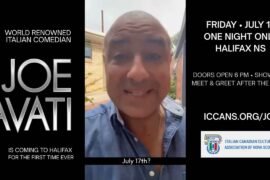 Joe Avati Italian Comedian Comedy Show in Halifax NS July 17 2026