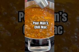 Poor Man’s Chili Mac. #cooking #oldschool #chili #macandcheese  #recipe