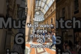Join me six days in Italy 90 seconds! Milan to Venice to Florence and More! Cooking Italian with Joe