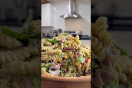 Italian Chopped Pasta Salad 🤤 #food #foodie #shorts
