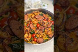 This Dairy-Free Tuscan Pasta Will Blow Your Mind! 🍤🔥 #shorts #youtubeshorts #easyrecipe #mealideas
