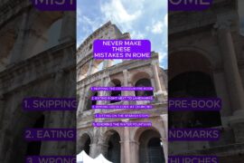 5 Mistakes Tourists Make in Rome (Avoid These Before You Go) #shorts