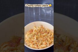 Cheesy tomato pasta!￼ ￼￼ easy recipe😍🤤#trending #easyrecipe  #viral #pasta #easypastarecipe