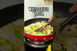 WHITE SAUCE PASTA 🍝 #trending #viral #recipe #pasta #short #cooking #cookingchannel #whitesaucepasta