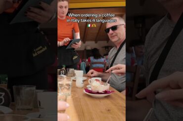 We live 20 minutes from Italy… and still can't order coffee #italy #coffee