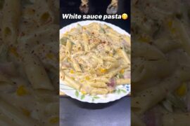 White sauce pasta recipe😋#ytshorts #pastatime #music #recipe #cooking #shorts #viral #youtube #yt