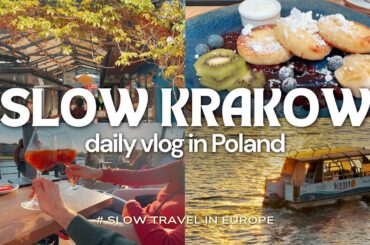 The Slow Side od Kraków | Hidden Markets, Local Foods, Sunset by the Vistula river Poland vlog