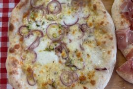 Dough is sticky, but pizza turns out great