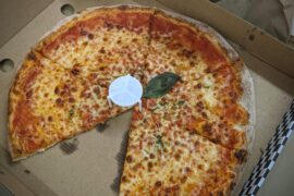 Last Nights Takeaway Cheese Pizza, Northern England, UK