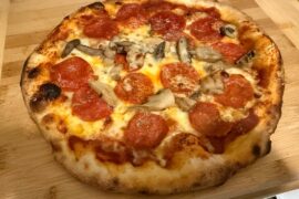 A coupe of Friday Lunch pizzas