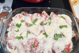 Conchiglioni farcis ragù et mozzarella parmesan mascarpone tomates basilic 🌿