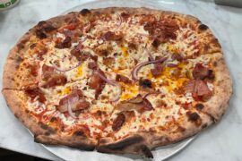 Probably the best tasting pizza I’ve had locally