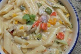 White sauce pasta 😋