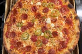 Pepperoni jalapeño ricotta hot honey