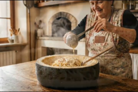100% Italian bronze-drawn pasta with Pecorino Romano DOP