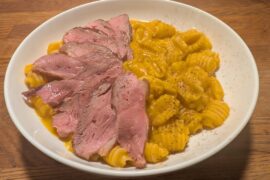 Duck Breast with Creamy Butternut Radiatori