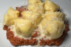 Tortellini al Ragu stuffed with buffalo ricotta