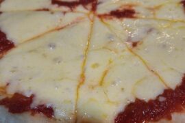 Pizza, con muzarella
