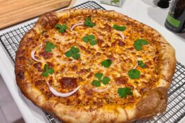 Butter Chicken pizza inspired by a previous poster from a while back