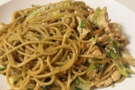 spicy peanut noodles with chicken