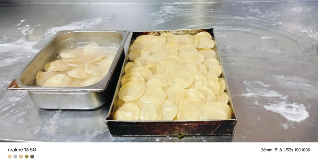 hommade pasta ravoli