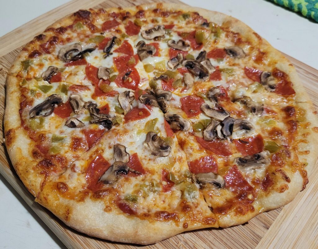Pep, shroom, jalapeño.
