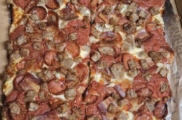 St. Bruno Bread Co. Hot Hog pizza, Baton Rouge