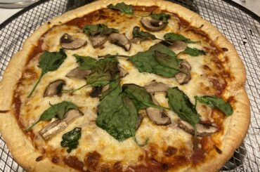Spinach and mushroom
