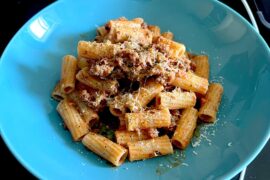 Tortiglioni Senatore Cappelli with lamb ragout
