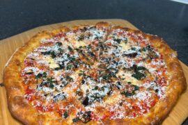 Aubergine and salted ricotta.