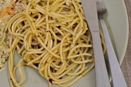 First attempt at making Aglio e Olio