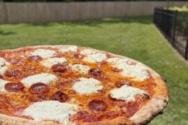 Crispy pepperoni + ricotta, 15” NY style for this nice Saturday
