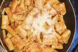 2nd Attempt!Made Rigatoni Al Pomodoro 🇮🇹 Suggestions Please :)