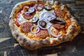 Backyard pizza party. 2 friends got sick. More for me!