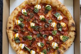 Candy Manny pizza from Naughty Pie Nature in Los Angeles