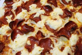 Pepperoni homemade hot off the grill
