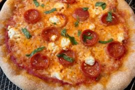 1st attempt at sourdough pizza