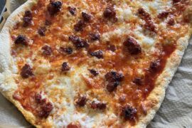 First attempt at making pizza