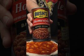 Beans on pizza is actually kinda GOATED #shorts #pizza