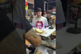 Handsome Boy on shop 😍 #trending #trendingshorts #shortsfeed #food #italy #youtubeshorts #streetfood