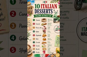 Italian Desserts You NEED To Try 🇮🇹🍰