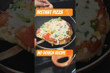 instant pizza no dough recipe 🍕#pizza #shortsfeed #shorts