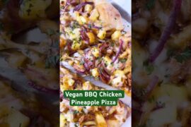 I owe pineapple on pizza an apology!  #veganfood #recipe #vegan #bbq #pineapple #pizza #dinnerideas